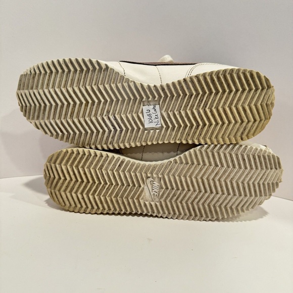 Nike Cortez Basic Leather Cream Metallic Bronze Swoosh Youth Classic L.A. Shoes - Picture 13 of 13